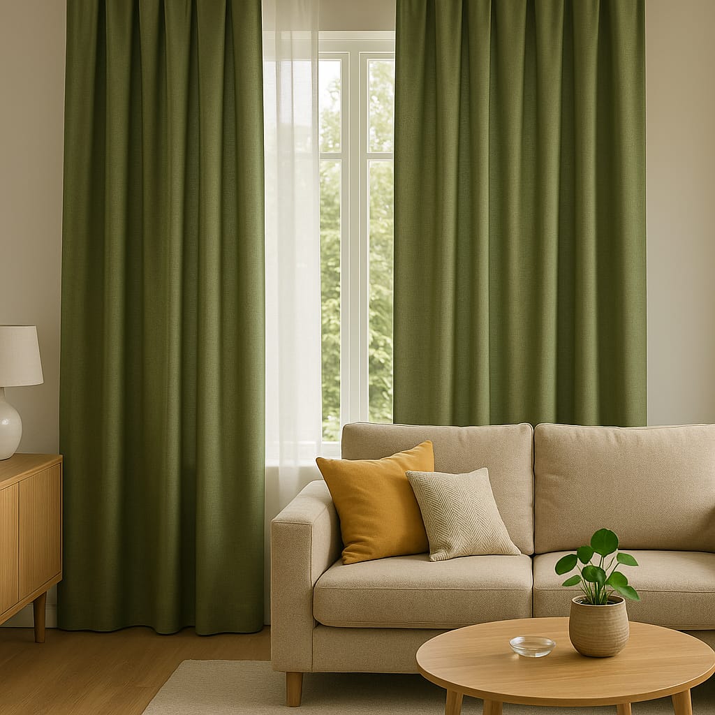 돈이 들어오는 거실 커튼