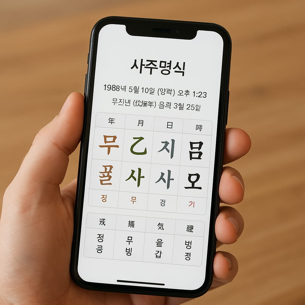 사주명식·만세력 앱