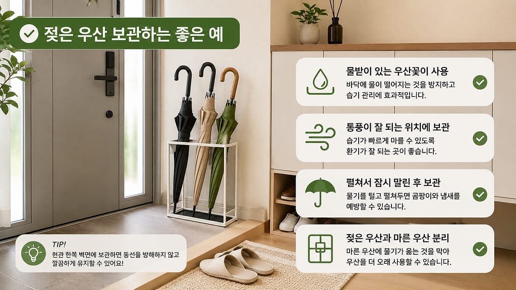현관 우산 보관