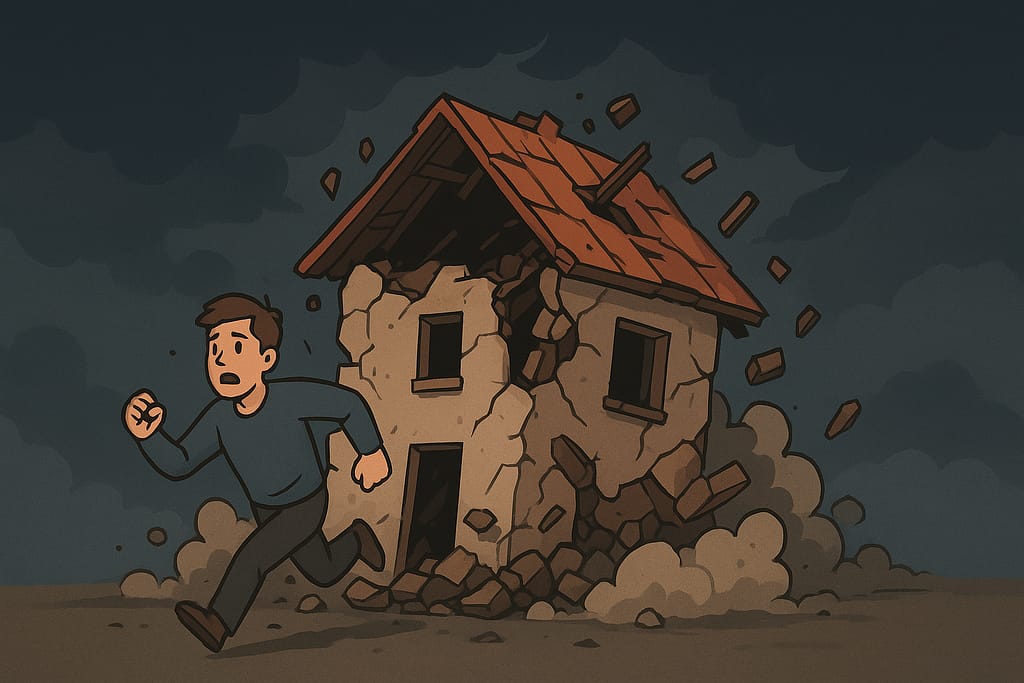집이나 방이 무너지는 꿈