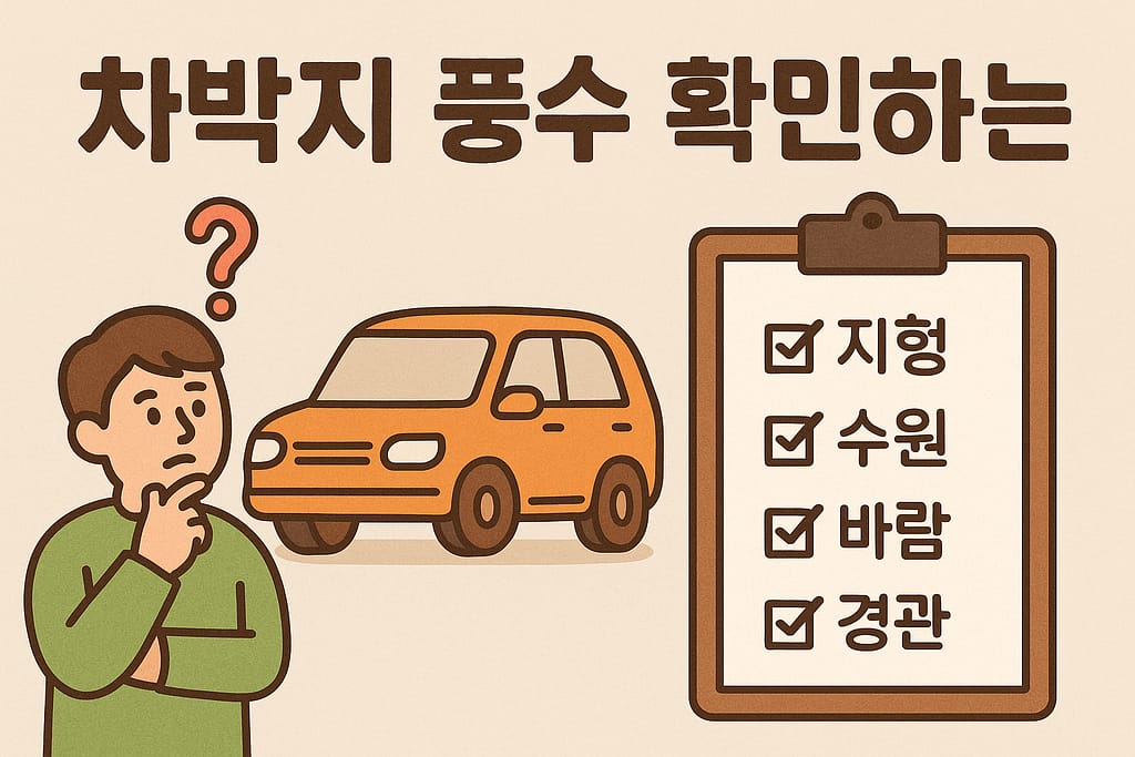 캠핑 차박 풍수