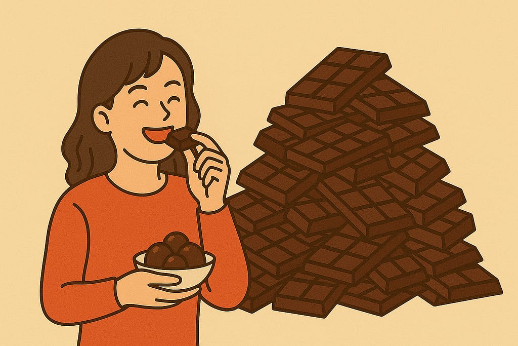 초콜릿 젤리 먹는 꿈