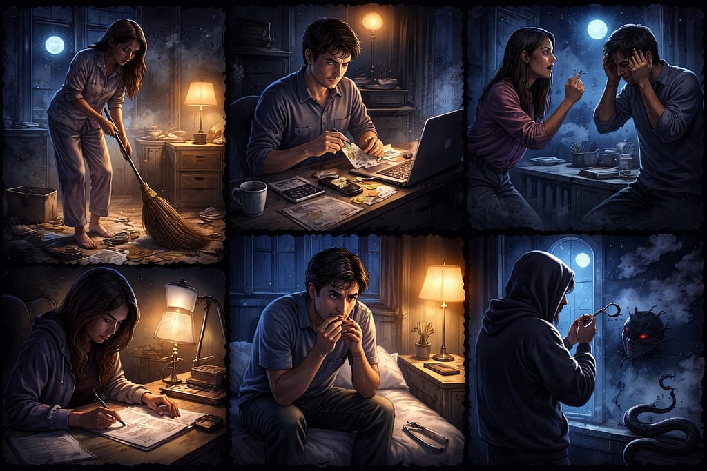 밤에 하면 운이