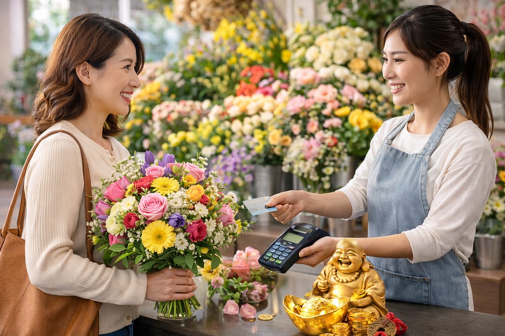 재물운 부르는 생화