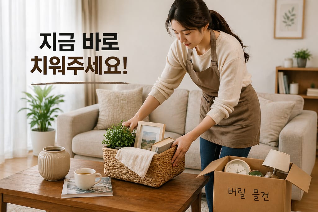 거실에서 당장 치워야