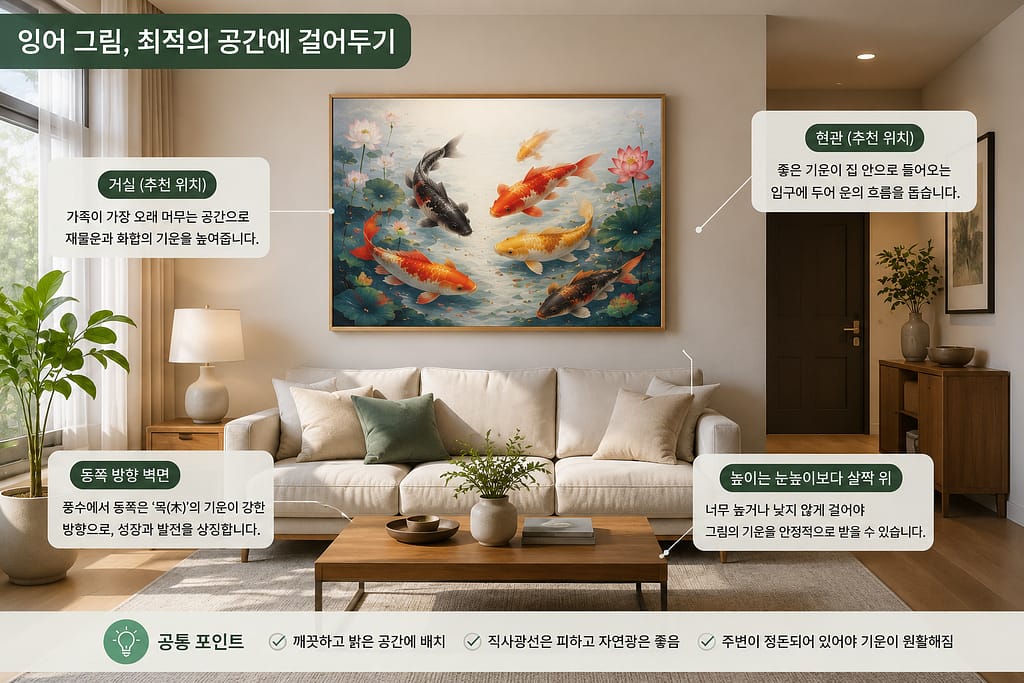 잉어 그림 풍수