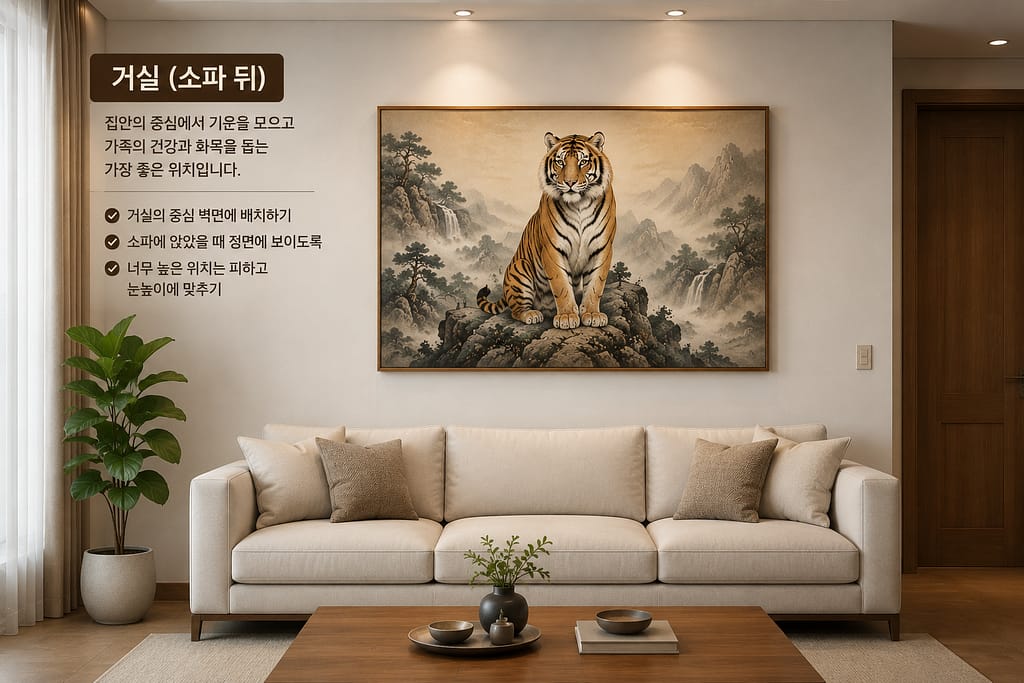 호랑이 그림 풍수