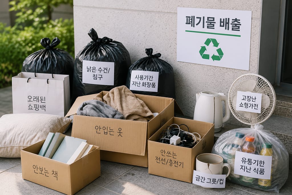이사 갈 때 가져가지 말아야 할 물건