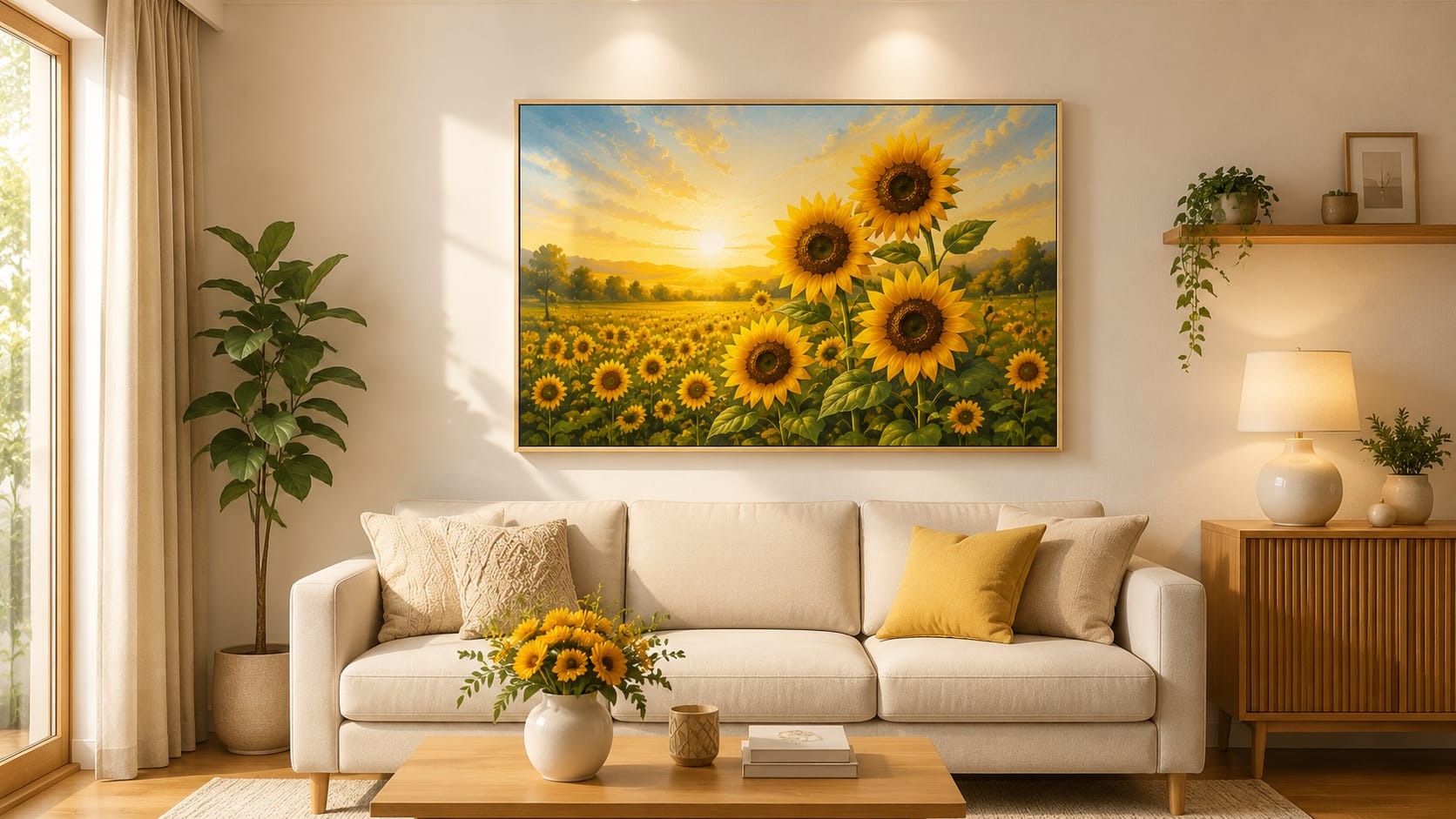 해바라기 그림 풍수